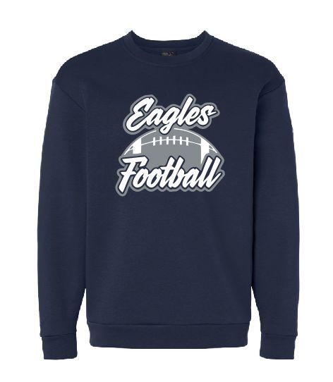 EVW Football Adidas Fleece Crewneck Sweatshirt--2 Colors--Youth Sizes Available