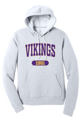 Vikings Bella Canvas Sponge Fleece Adult Hoodies-4 Color Options-Youth Option Available