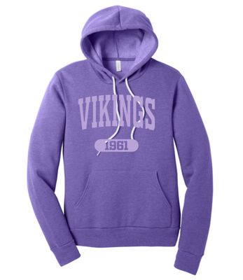 Vikings Bella Canvas Sponge Fleece Adult Hoodies-4 Color Options-Youth Option Available
