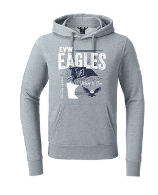 Eagles The North Face Light Grey Heather Hoodie