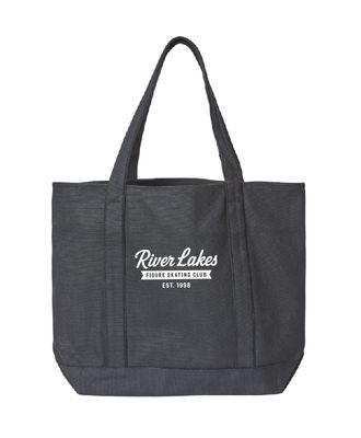 RLFSC XL Zippered Cotton Canvas Resort Tote