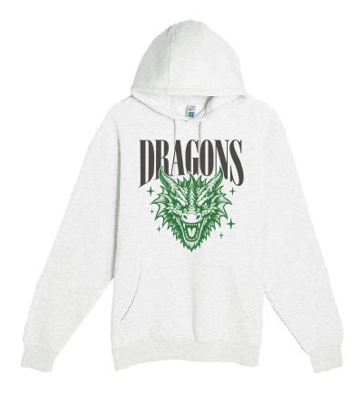Dragons Unisex Pullover Hooded Sweatshirt--2 Color Options--Youth Sizes Available