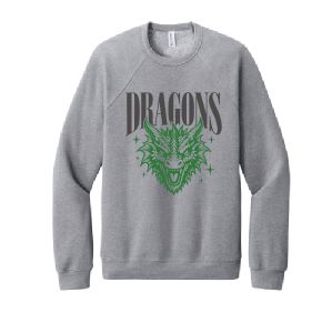 Dragons Bella Canvas Crewneck-4 Color Options-Youth Sizes Available