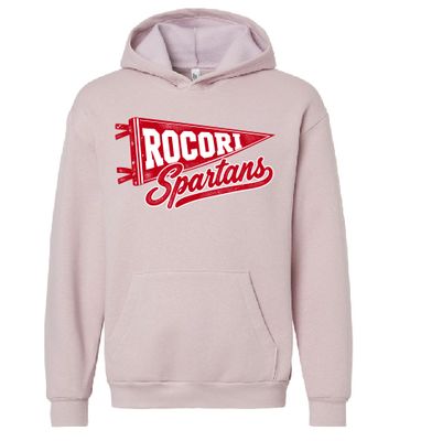 Spartans American Apparel Unisex ReFlex Fleece Hoodie Sweatshirt-Blush