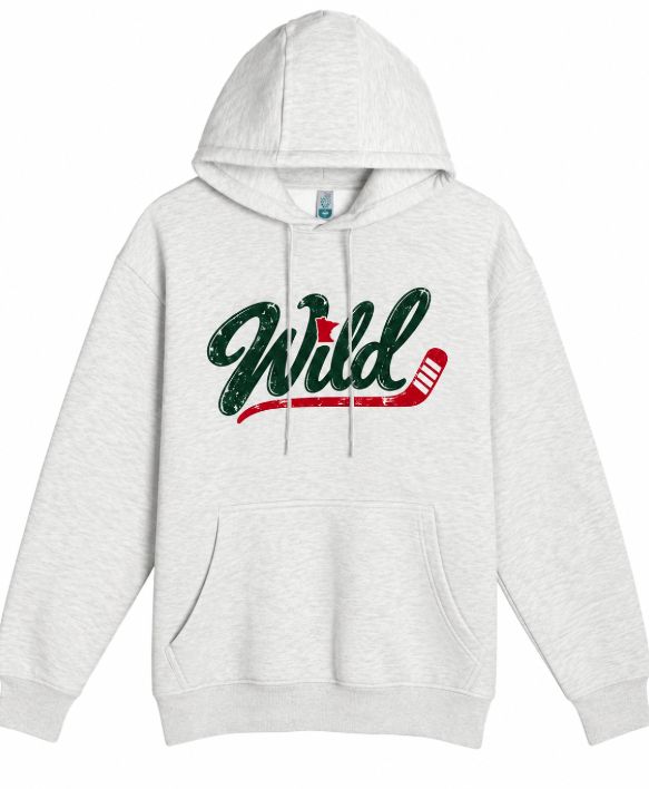 Wild Unisex Pullover Hooded Sweatshirt--Ash