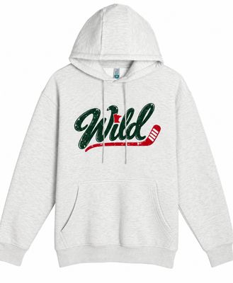 Wild Unisex Pullover Hooded Sweatshirt--Ash