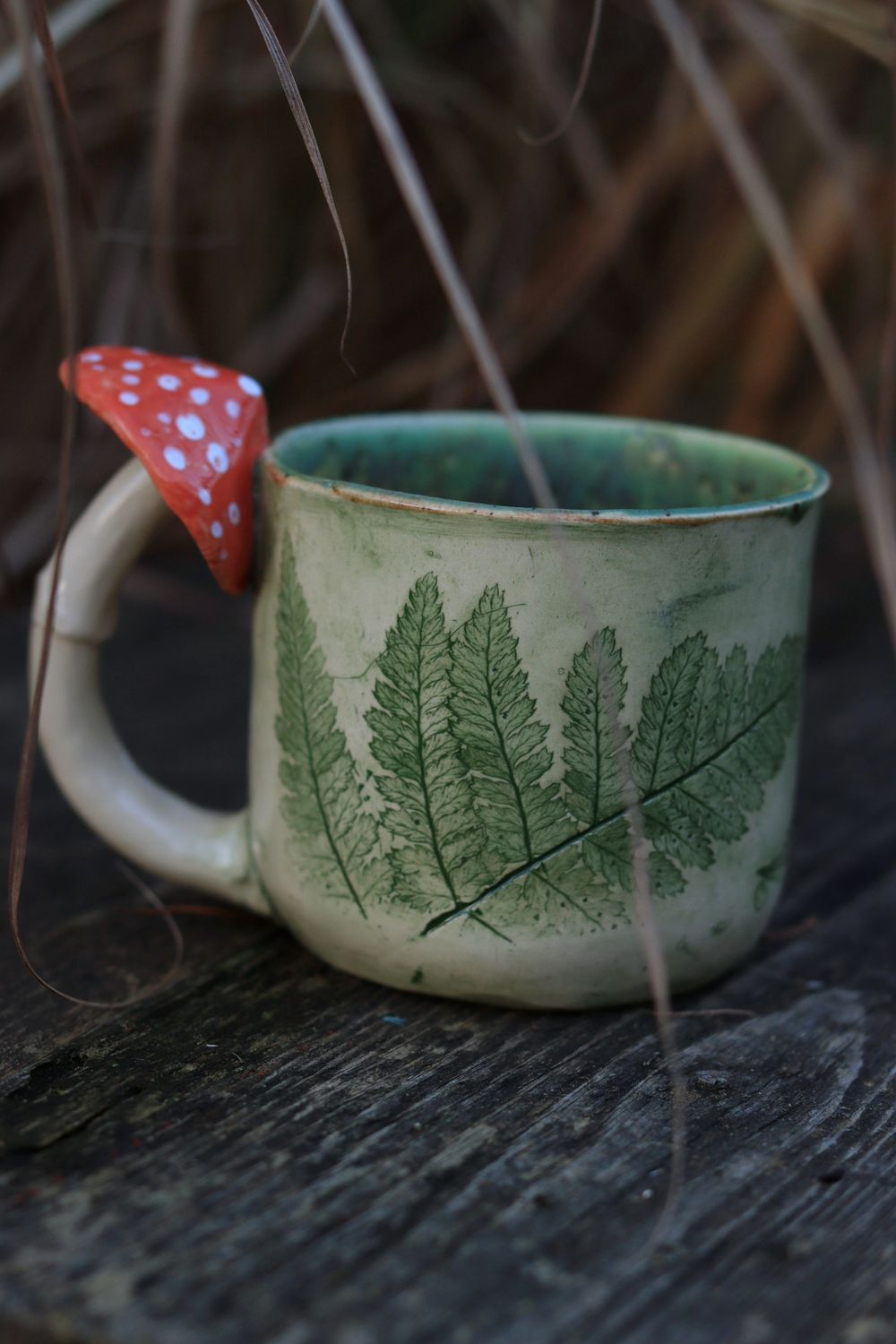 Kubek Paproć z Muchomorem