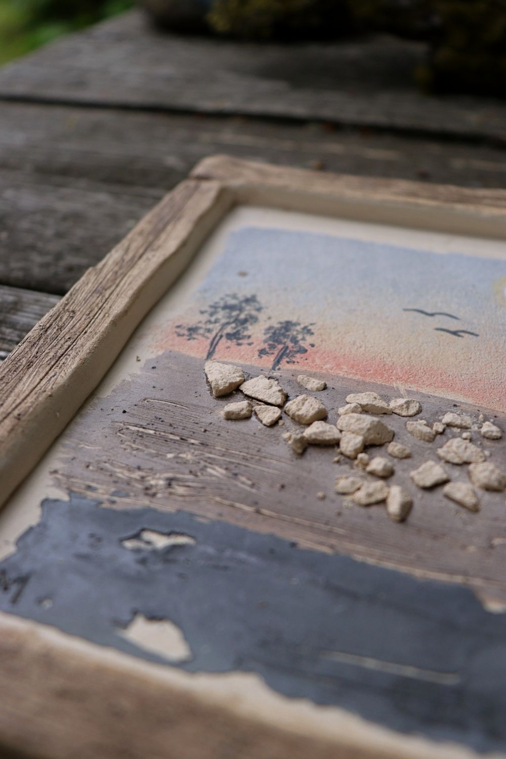 Zachód Słońca z Ptakami II