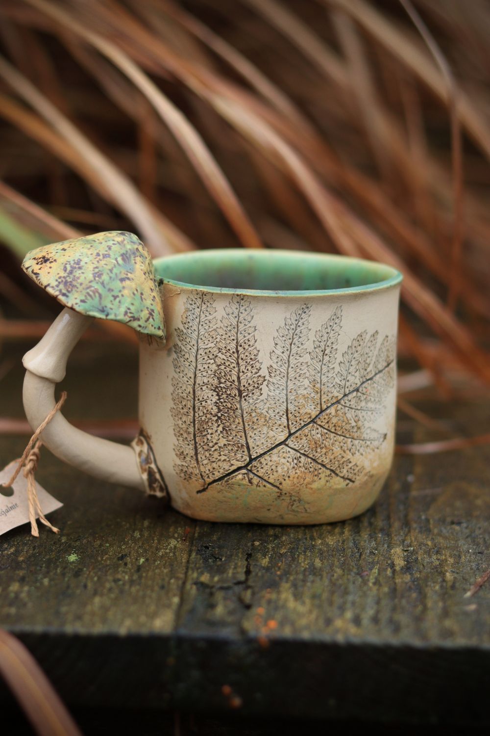 Kubek Paproć z Muchomorem