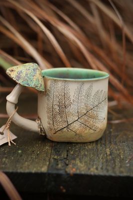 Kubek Paproć z Muchomorem