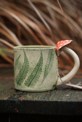 Kubek Paproć z Muchomorem