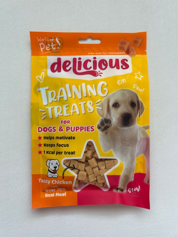 World of Pets Chicken Dog Training Treats 80g