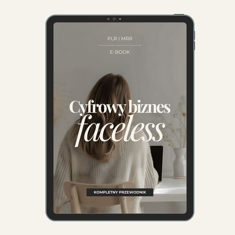 Cyfrowy biznes faceless | EBOOK