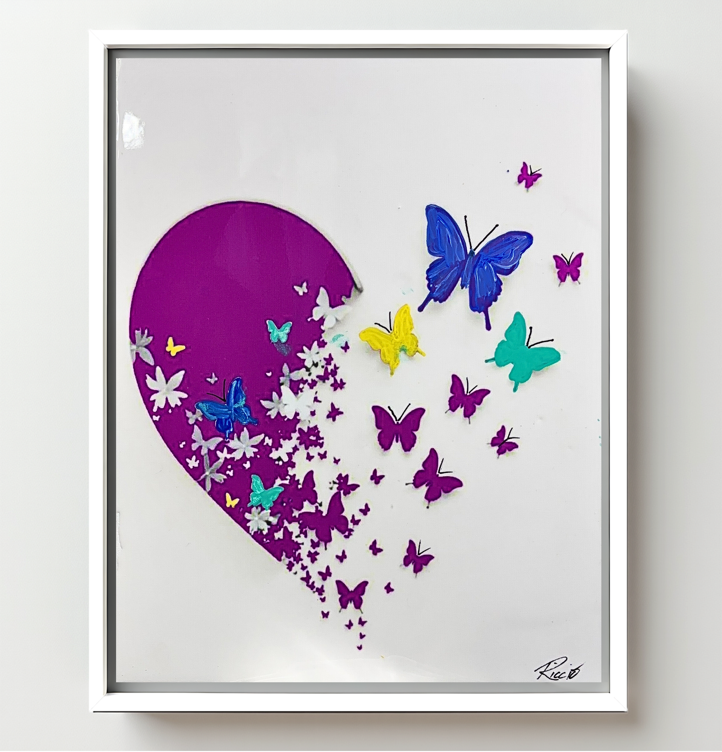 Papillons de Vie, Dimensions  31.8 x 39.4 cm | 12.5&#39;&#39; x 15.5&#39;&#39;
