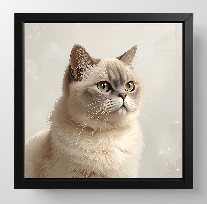 British Shorthair, Dimensions : 10 in × 10 in = 25.4 cm × 25.4 cm