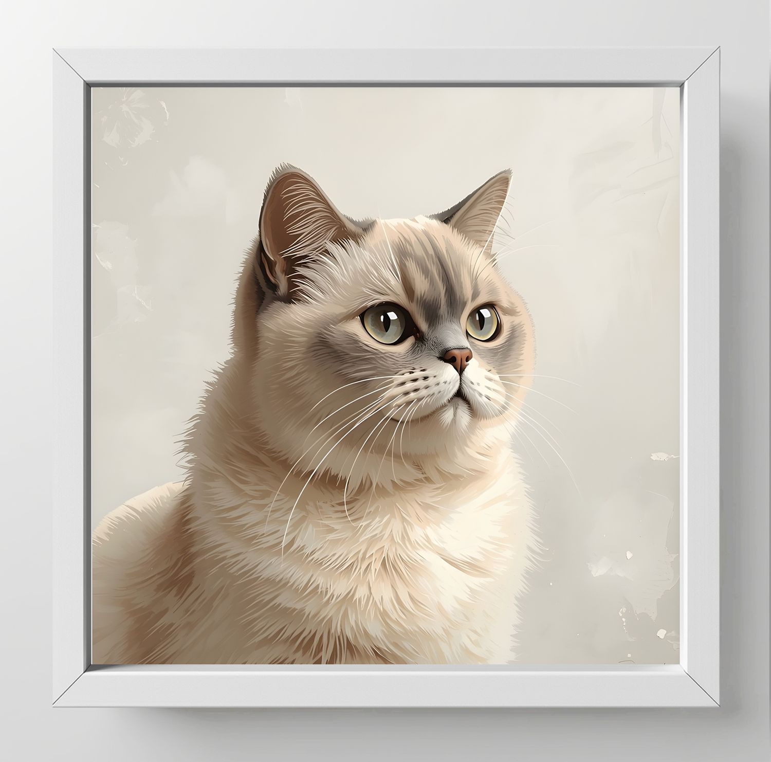 British Shorthair, Dimensions : 10 in × 10 in = 25.4 cm × 25.4 cm