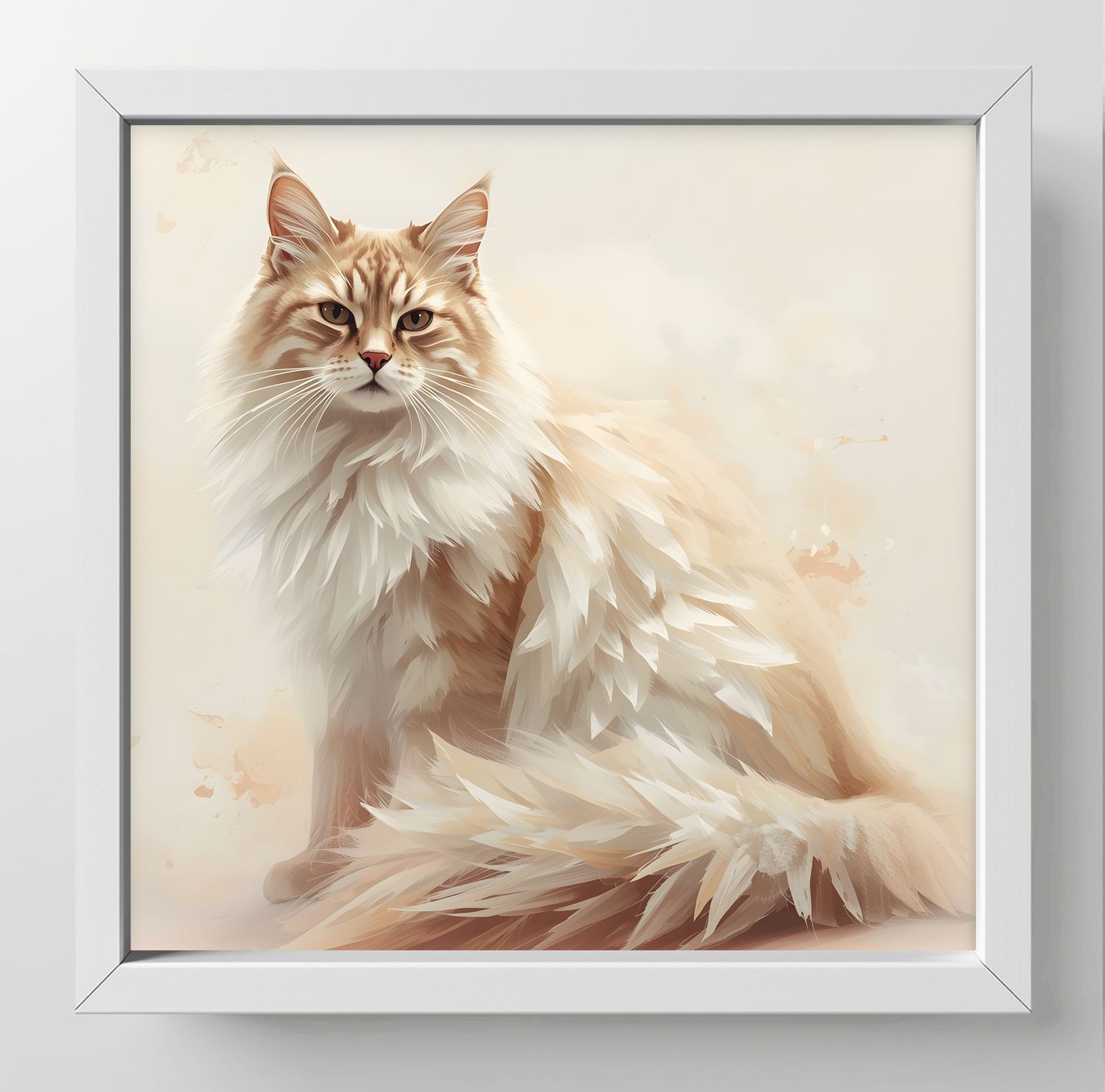 Norwegian Forest, Dimensions : 10 in × 10 in = 25.4 cm × 25.4 cm