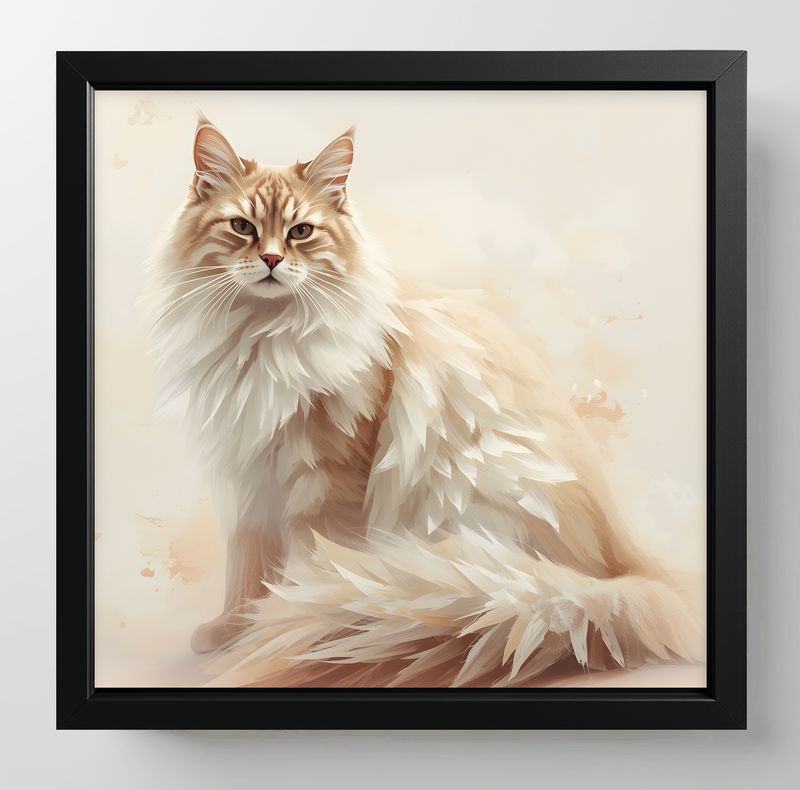 Norwegian Forest, Dimensions : 10 in × 10 in = 25.4 cm × 25.4 cm