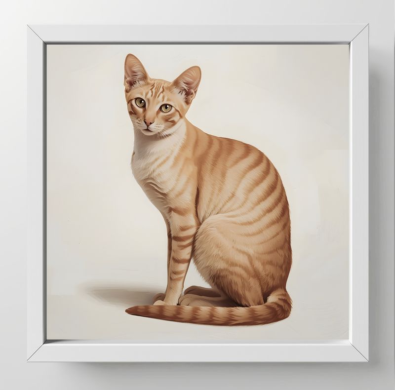 Oriental Shorthair, Dimensions : 10 in × 10 in = 25.4 cm × 25.4 cm