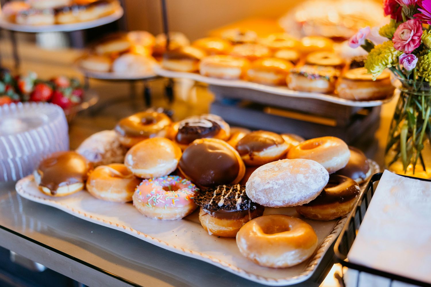 Butter Cream Assorted Donut Platter