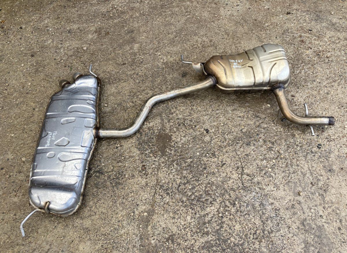 1K6253611AN 1K0120AE Exhaust rear silencer (muffler) VW TOURAN (1T3) (2010-2015)