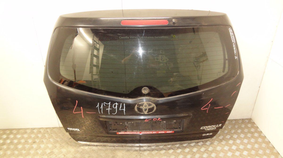 Bootlid / tailgate TOYOTA COROLLA Verso II (AR10) (2004-2009)