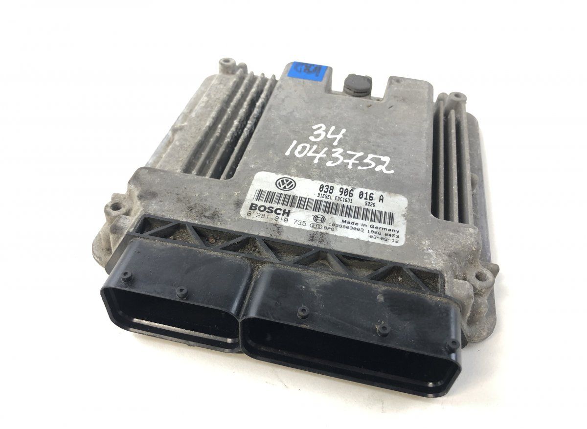 0281010735 Engine Control Unit / module (ECU) VW TRANSPORTER T5 / MULTIVAN (7H, 7E, 7J) (2003-2015)