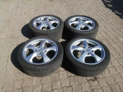 Porsche Boxster 986 kerékkészlet 98636212401 könnyűfém felni készlet 8.5JX17 ET48 7JX17 ET55