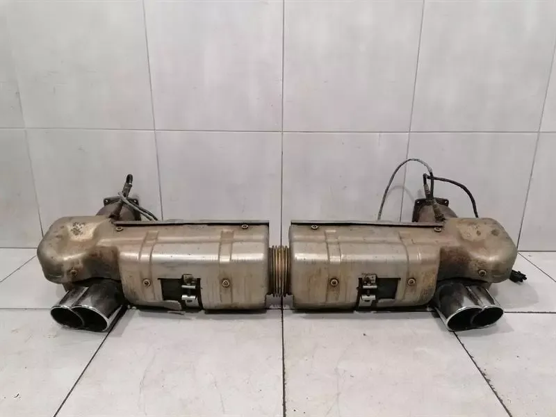 Porsche 911 996 Exhaust Silencer 99611102775 Exhaust Turbo X54 Steel Tailpipes