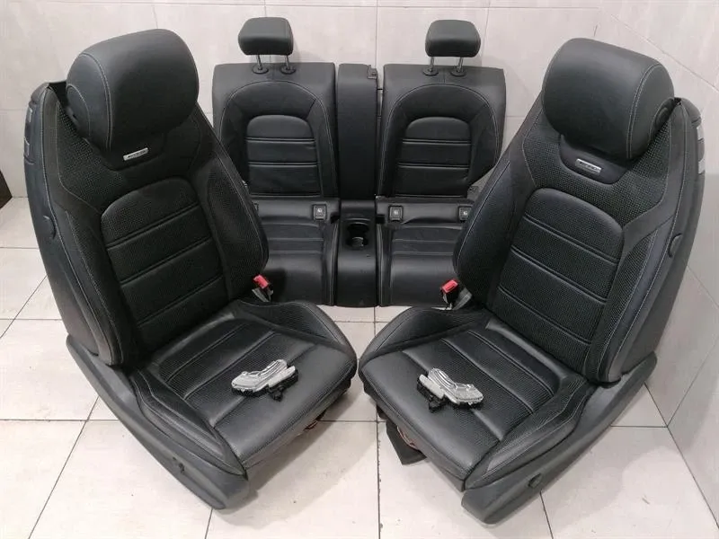 MERCEDES C63 AMG INTERIOR SEAT SET W205 COUPE SEAT SET HEATED MEMORY ELECTRIC