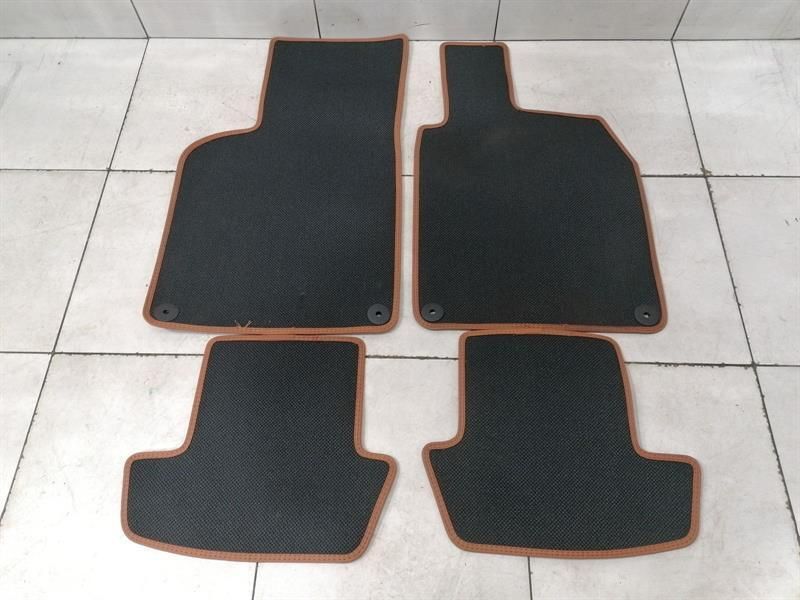 PORSCHE 911 992 FLOOR MATS COGNAC LEATHER HERITAGE RIGHT HAND DRIVE RHD