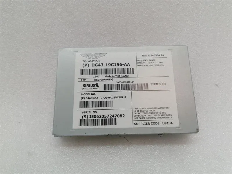 ASTON MARTIN RAPID S Module DG43-19C156-AA Control Unit SATELLITE RADIO