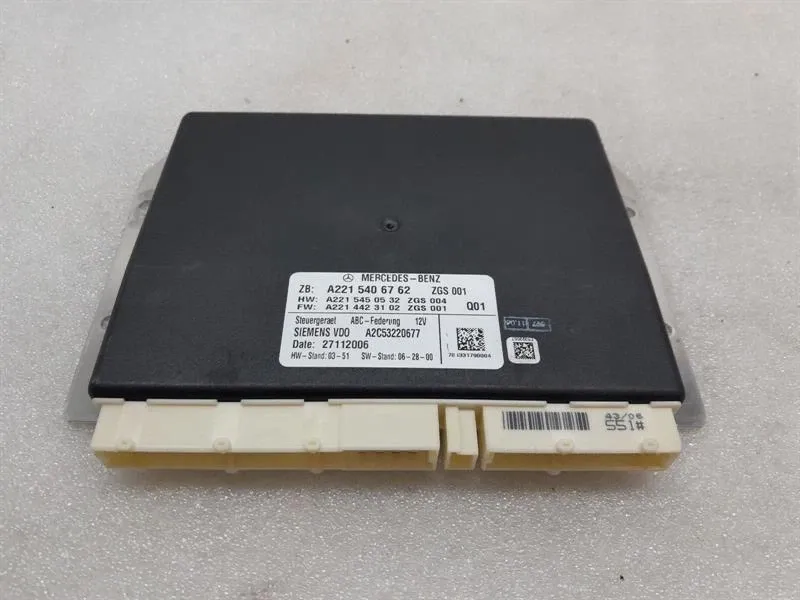 Mercedes CL W216 ABC suspension modules A2215406762 chassis control unit CL63 AMG