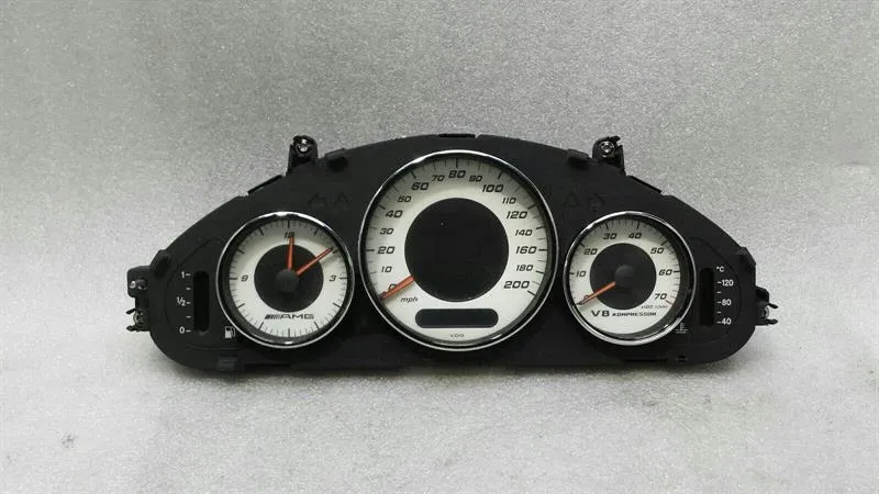 Mercedes W219 V8 Compressor AMG Instrument Cluster A2195401011 Speedometer MPH