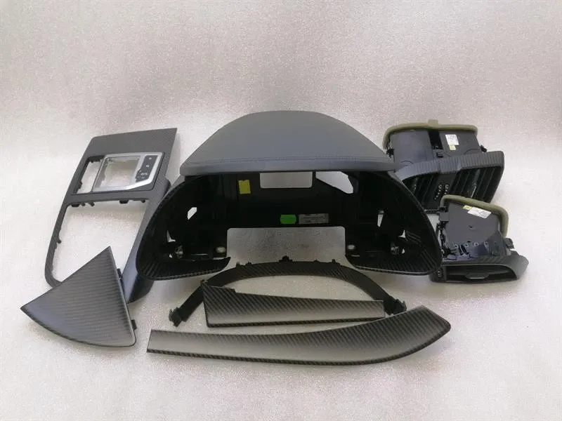 AUDI R8 4S PERFORMANCE MATT CARBON VENEER SET 4S2857130 RIGHT HAND DRIVE RHD