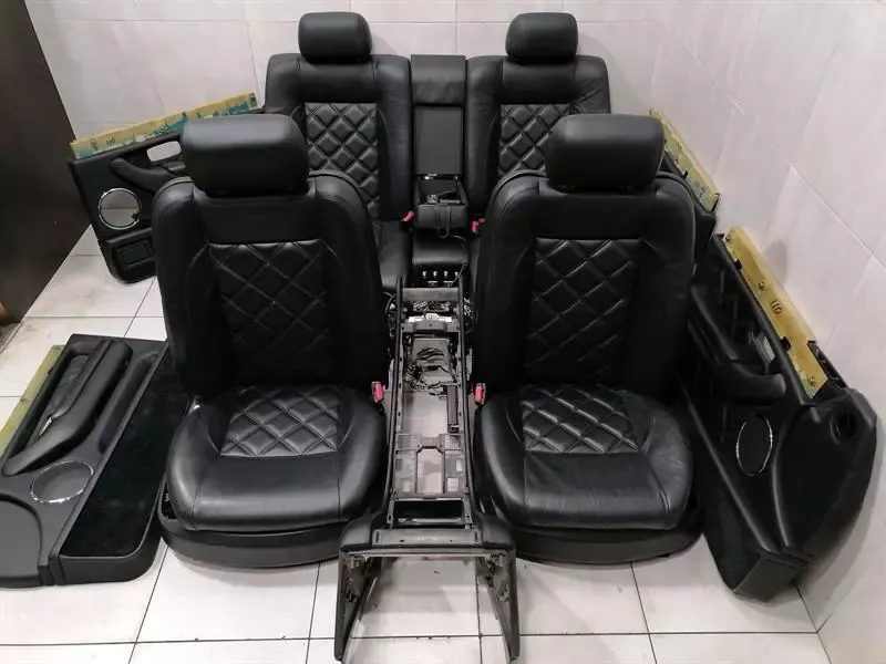 BENTLEY ARNAGE T Mulliner ARNAGE T Seat Seats Interior Set BLACK LEATHER SET