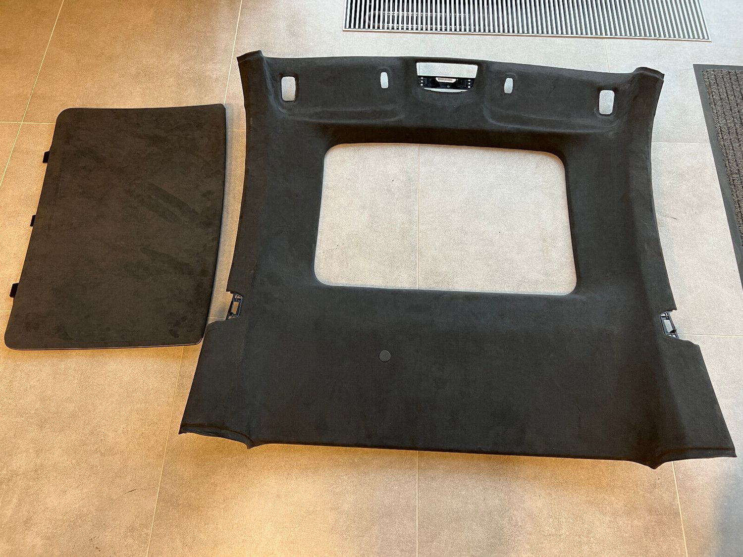Genuine Porsche 911 991 Coupe Black Roof Alcantara Ceiling with sunroof panel