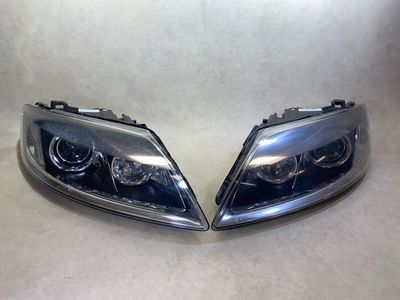 Audi Q7 4L GENUINE Xenon Dynamic Headlights SET Left &amp; Right LHD 06-08 Year