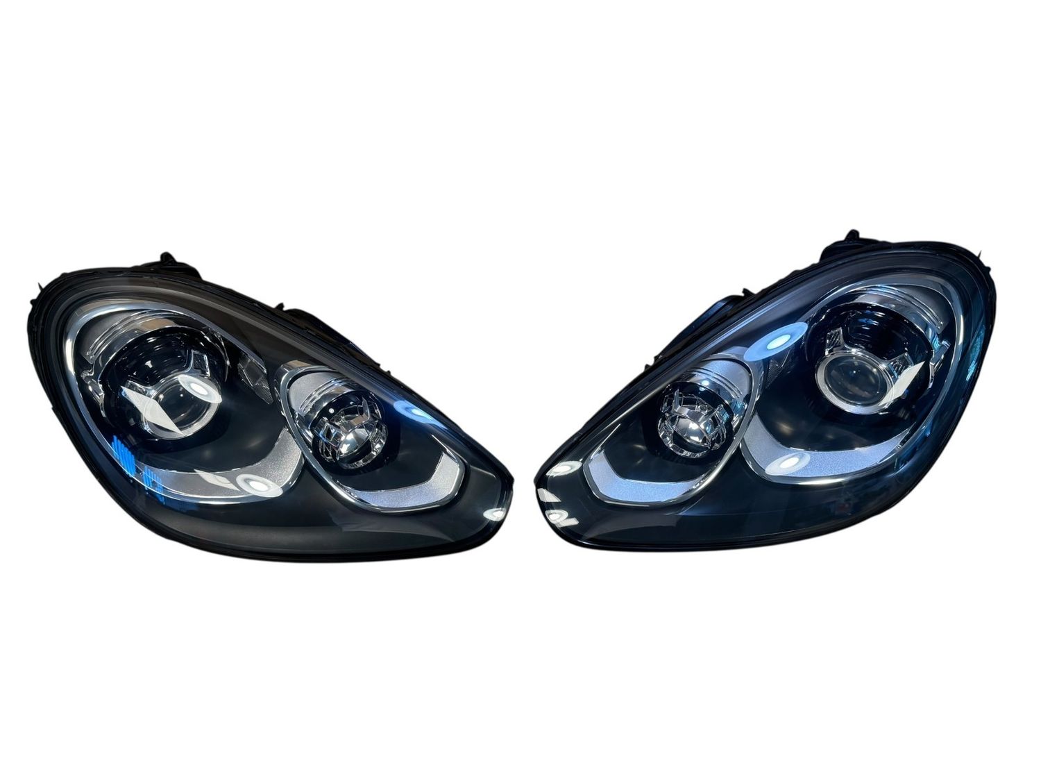 Porsche Cayenne 958 OEM Facelift GTS Xenon AFS Headlight Lamp SET 14-17 year