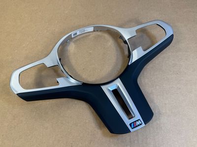 BMW 5 6 7 X3 X4 G30 G31 G32 G11 G12 G01 G02 G08 M Steering Wheel Trim Cover Used