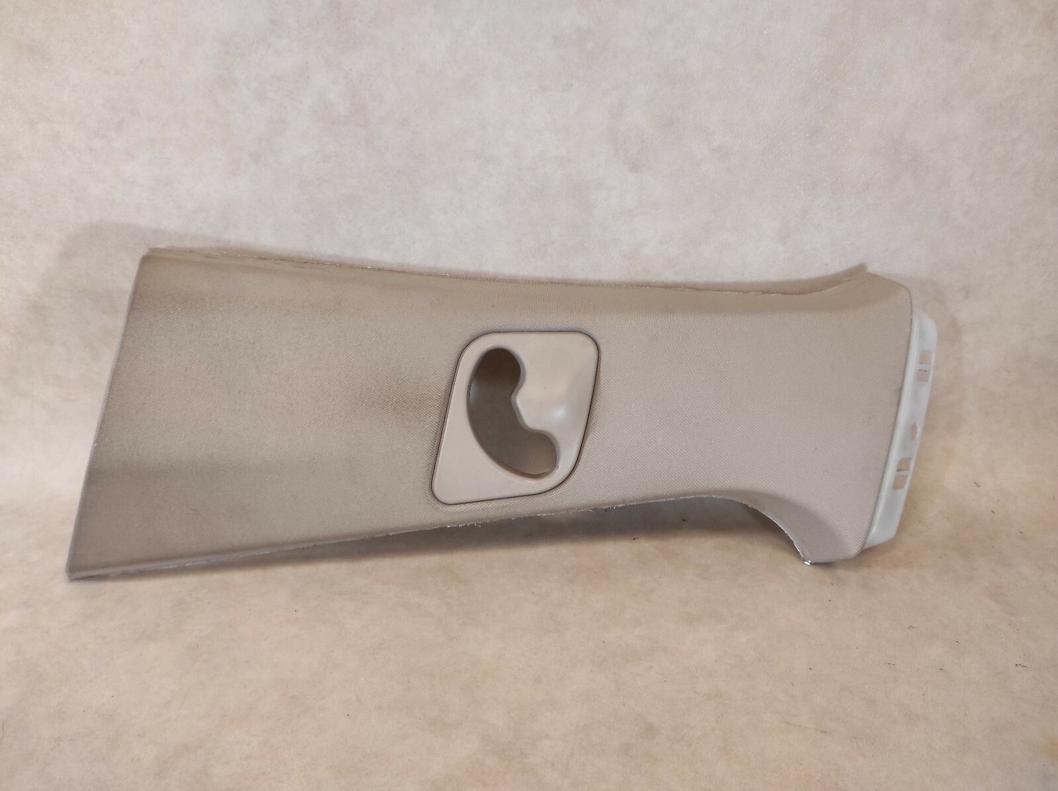 OEM BMW X5 F15 Upper Beige B Pillar Trim Cover Panel Top - LEFT, 51437342547