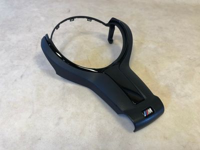 BMW 1 2 3 4 5 6 F-sorozat GENUINE M kormánykerék burkolat FEKETE kárpit 32307846032
