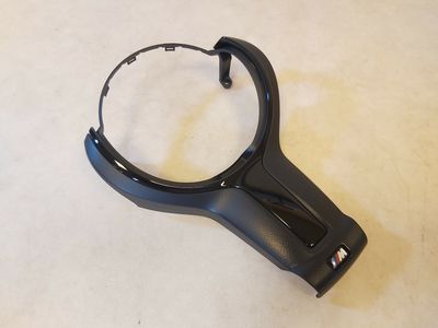 BMW 1 2 3 4 5 6 F-sorozat GENUINE M kormánykerék burkolat FEKETE kárpit 32307846032