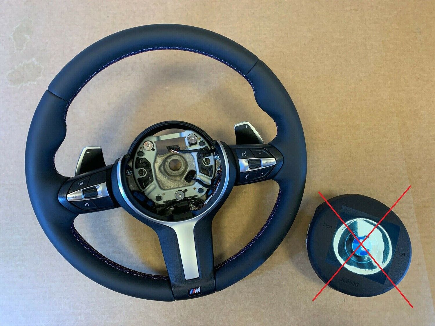 BMW F15 F16 F22 F23 F30 F31 F32 F33 F34 M Steering Wheel Paddels HEATING M Stit.