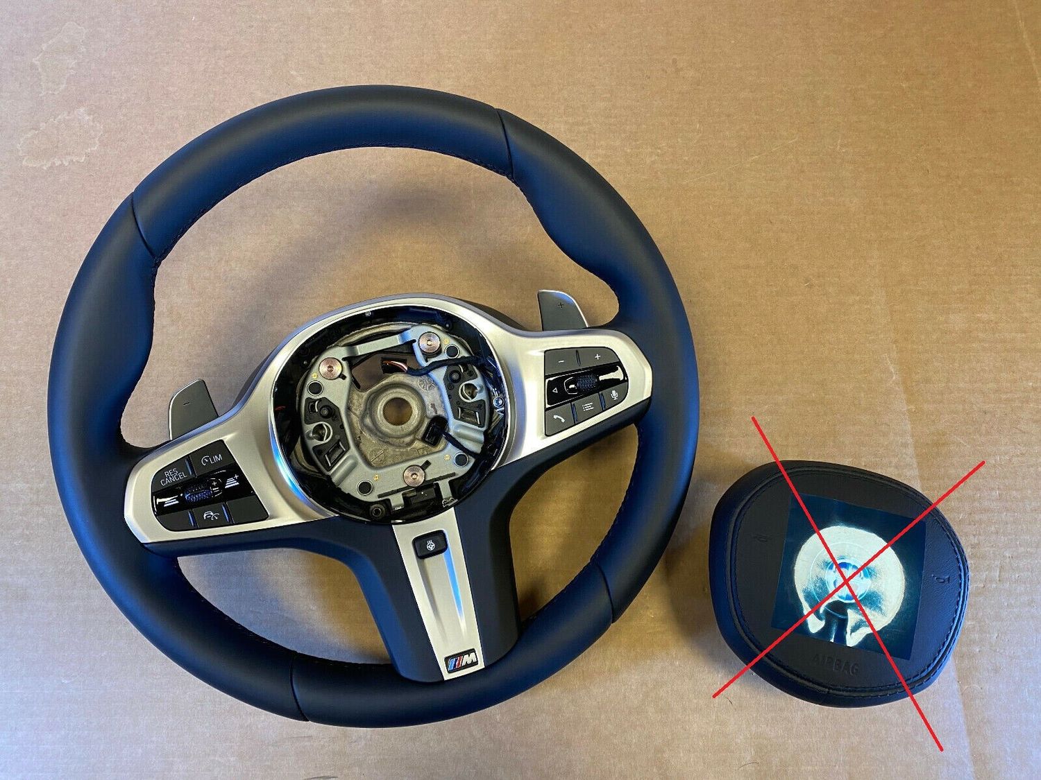 BMW 5 6 X3 X4 G30 G31 G38 G32 G01 G02 LCI M Steering Wheel Paddles HEATED ACC