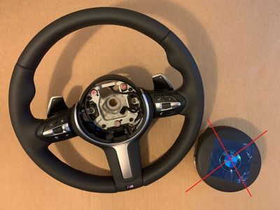 BMW X5 X6 X3 X4 F15 F16 F25 F26 GENUINE M Steering Wheel PADDLES HEATING ACC