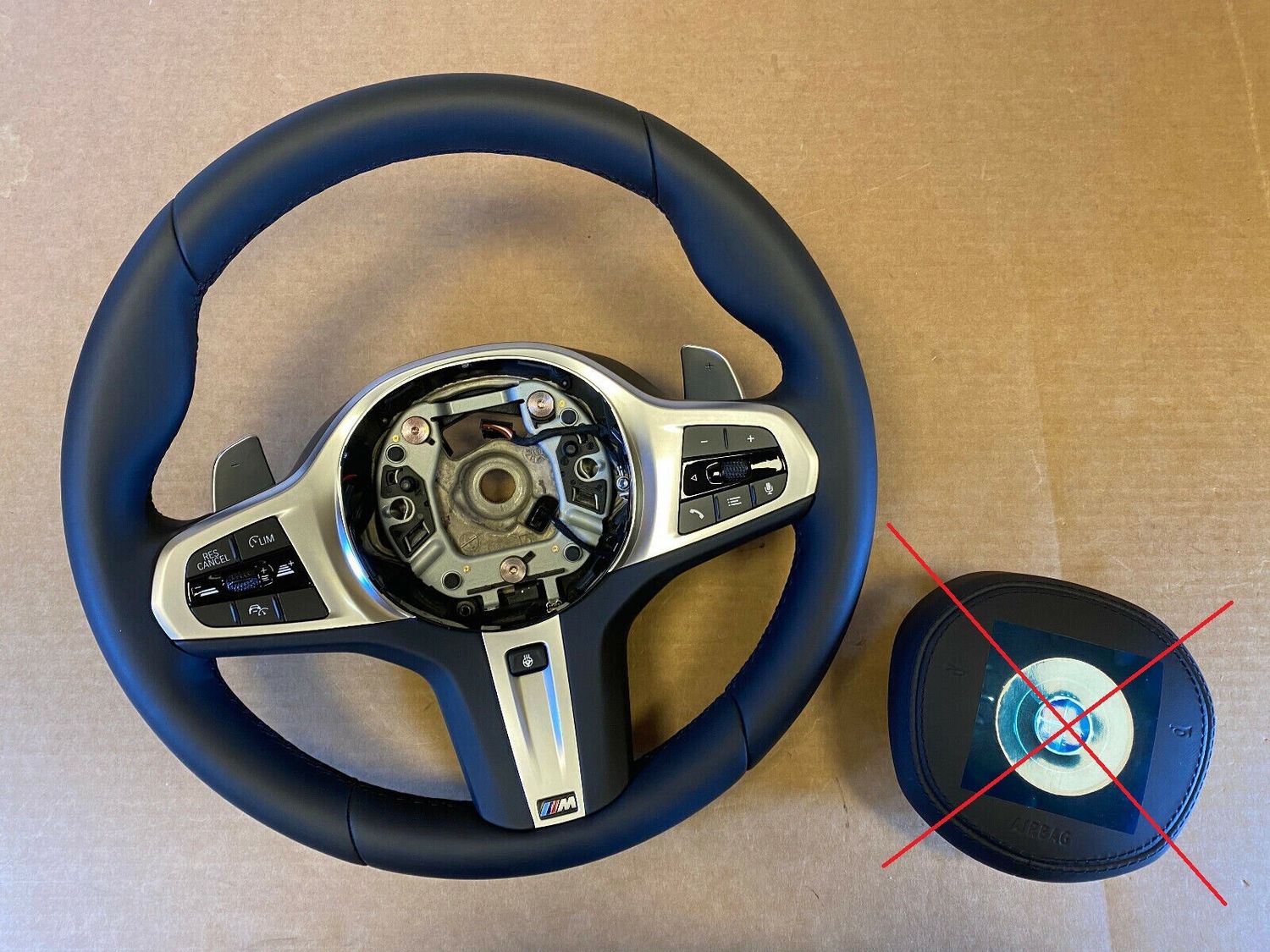 BMW 5 6 X3 X4 G30 G31 G32 G01 G02 LCI EU M Steering Wheel Paddles HEATED ACC