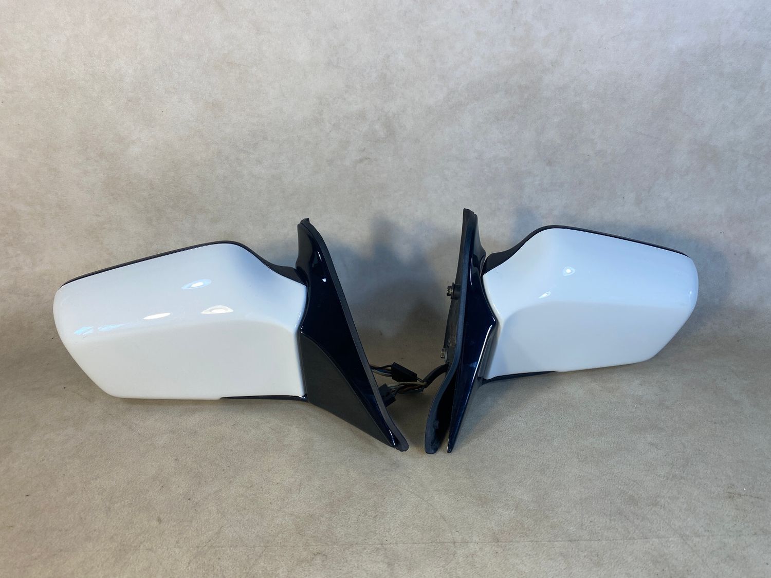 BMW 7 E23 GENUINE Mirrors with Shadow Line LH/RH from 09/1982 Year LHD RARE item