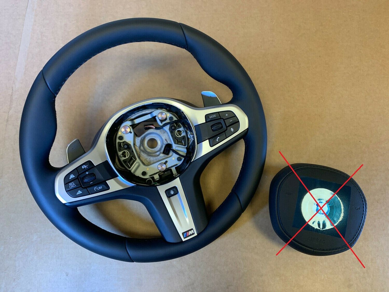 BMW 5 6 X3 X4 G30 G31 G32 G01 G02 OEM M Steering Wheel Paddles HEATING VIBRO ACC