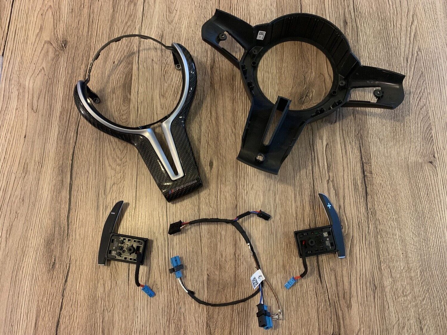 BMW 1 2 3 4 F20 F22 F30 F31 F32 F33 Steering Wheel M3 Carbon Cover Paddles Wire